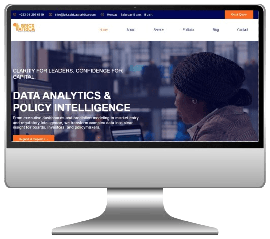 Brics Africa Analytica - Full Website Development