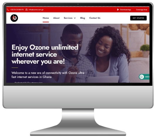 Ozone Broadband Website Redesign — Full Content